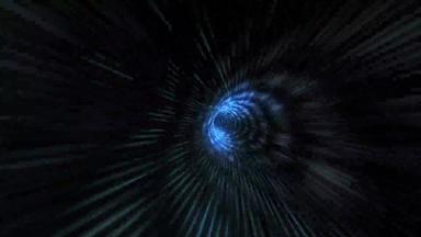 虫洞时间空间浮华的高科技风格旅行闪闪发光的高科技虫洞经速度